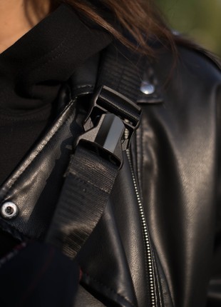 Women's Bag/crossbody "Harp Black" handmade7 photo