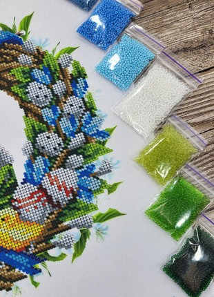Easter Towel Kit Bead Embroidery rkv_0575 photo