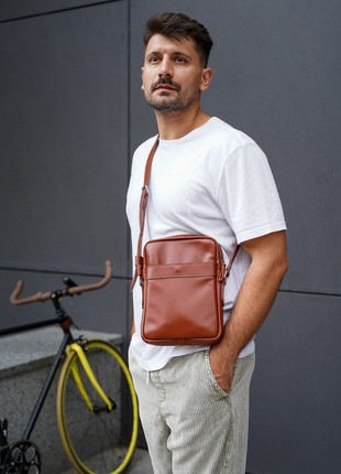 Leather men's bag Messenger2 photo