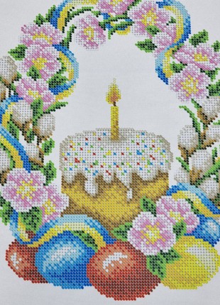 Easter Towel Kit Bead Embroidery br 00763 photo