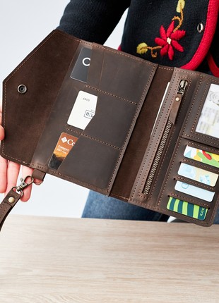 Leather wallet clutch3 photo