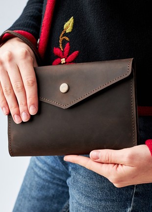 Leather wallet clutch2 photo