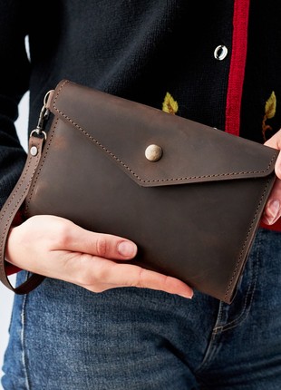 Leather wallet clutch10 photo