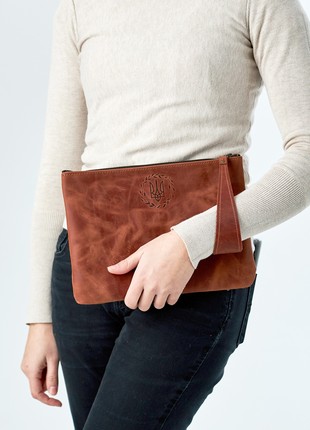 Zipper leather pouch1 photo