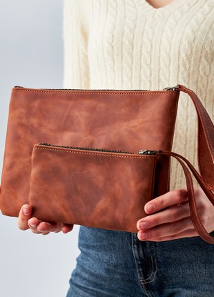 Zipper leather pouch8 photo