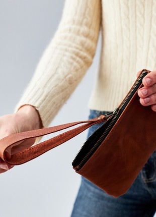 Zipper leather pouch9 photo
