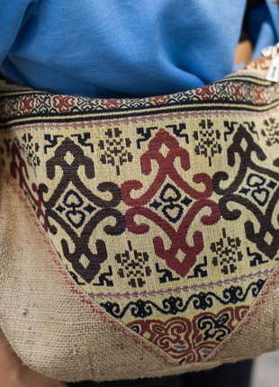 Bag made of natural textile "KOSYTSYA"  handmade.5 photo