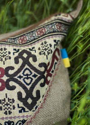 Bag made of natural textile "KOSYTSYA"  handmade.6 photo