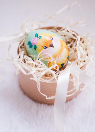 Chick Easter Egg and Stand, Ukrainian Pysanka7 photo