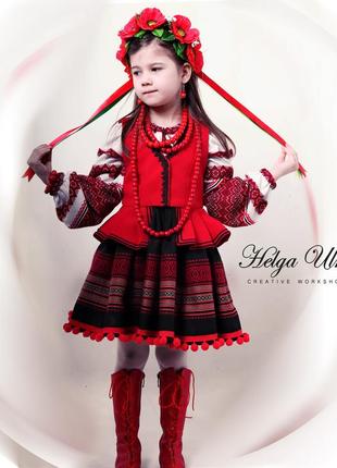 Ukrainian national costume (4 pieces) "ukrainochka"9 photo