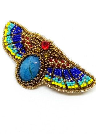 Handmade Egyptian style hair clip "Khepri"