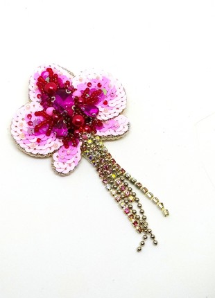 Handmade brooch "Orchid"1 photo
