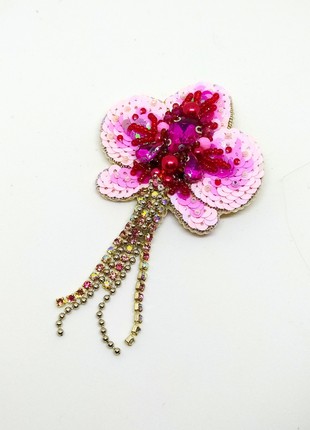 Handmade brooch "Orchid"4 photo