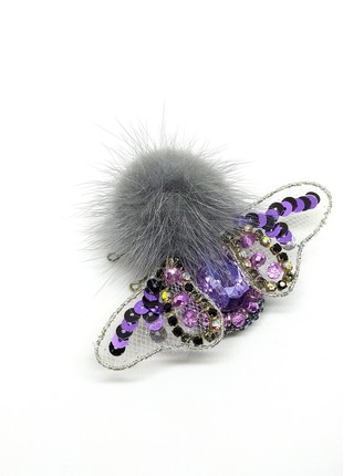 Handmade brooch "Bumblebee"2 photo