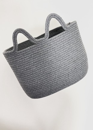 Cotton basket with cat ears