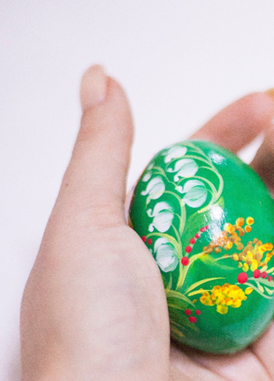 Yellow Chick Easter Egg and Stand, Ukrainian Pysanka4 photo