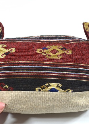 A set of women's bag-backpack "Marena" and cosmetic bag "Lyubva" handmade.4 photo