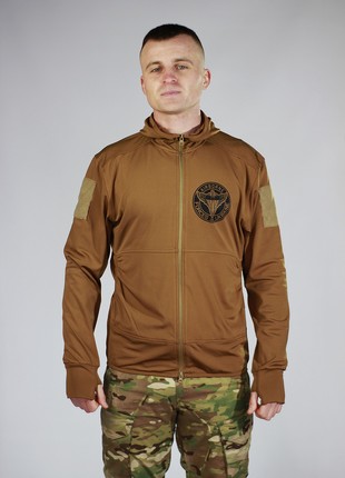 Hoodie Jacket military Airborne forces of Ukraine colour Coyote  KRAMATAN Tactical Design