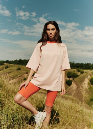 "KIEV" T-SHIRT IN PINK/ORANGE3 photo