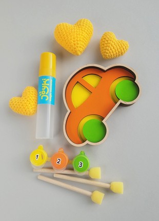 Joyki 3d wooden coloring book creativity kit «Auto»2 photo