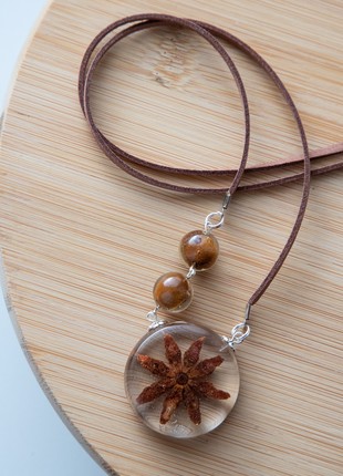 Star anise and coffee beans necklace6 photo