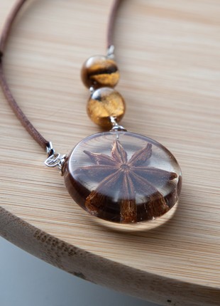 Star anise and coffee beans necklace4 photo