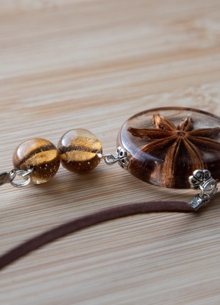 Star anise and coffee beans necklace5 photo