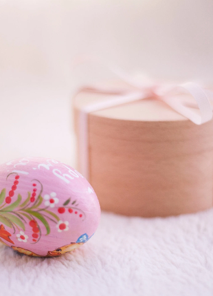 Duckling Girl Easter Egg and Stand, Ukrainian Pysanka8 photo