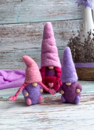 Family of lavender gnomes5 photo