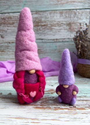 Family of lavender gnomes2 photo