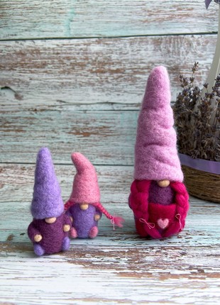 Family of lavender gnomes9 photo