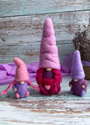 Family of lavender gnomes1 photo