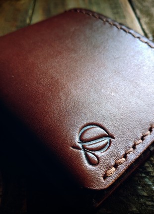 Leather wallet | bifold | handmade | gift packaging2 photo