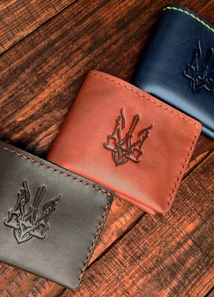 Leather wallet | bifold | handmade | gift packaging6 photo
