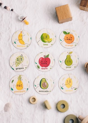 Fruits Round Jigsaw Set
