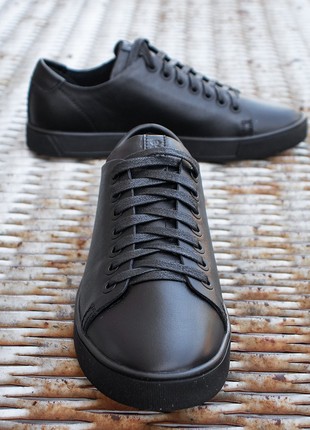 Basic black sneakers ED-404 for men. Shoes that will suit any look2 photo