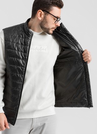 Men's vest B-047 Gilet in black3 photo
