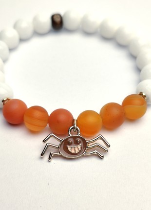 Bracelet with natural stones and pendant4 photo