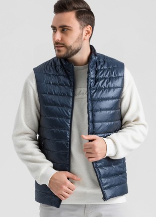 Men's vest C-047 Gilet blue5 photo