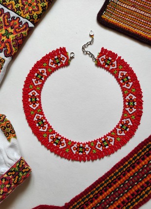 Sylianka "Hutsul red" from  beads