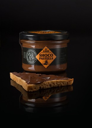 Chocolate paste with almonds2 photo