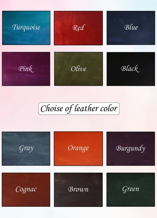 Leather crossbody wallet for smartphone/ Womens shoulder bag / 1044 - Pink10 photo