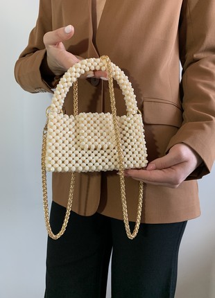 Mini bag made of frosted crystal beads2 photo