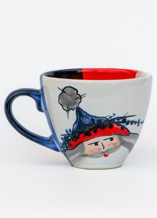 Christmas handmade ceramic teacup santa new year 20234 photo
