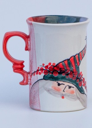 Christmas handmade ceramic mug Santa New Year 20238 photo