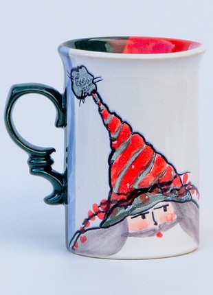 Christmas handmade ceramic mug Santa New Year 20235 photo