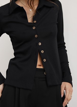 Black fitted cardigan2 photo