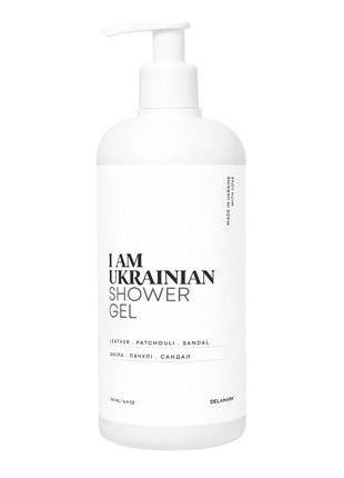 Shower gel with leather, patchouli and sandal aroma, 500 ml