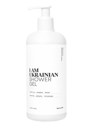 Shower gel with vanilla, amber and rose aroma, 500 ml
