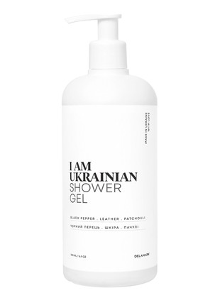Shower gel with black pepper, leather and patchouli aroma, 500 ml